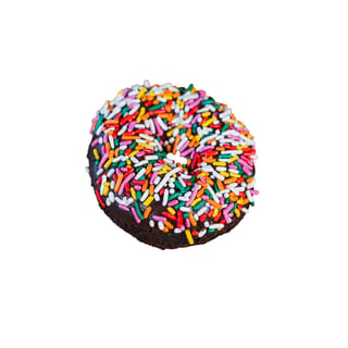 Devil Food Cake with Candy Sprinkles